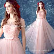 OEM Factory Dubai Designer Rosa Blumen Prom Abendkleider Formal Weihnachten Heimkehr Sweet Girl Dress